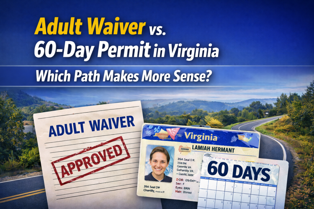 Adult Waiver vs 60-Day Permit in Virginia