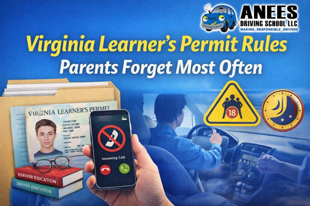 Virginia Learner’s Permit Rules Parents Forget Most Often